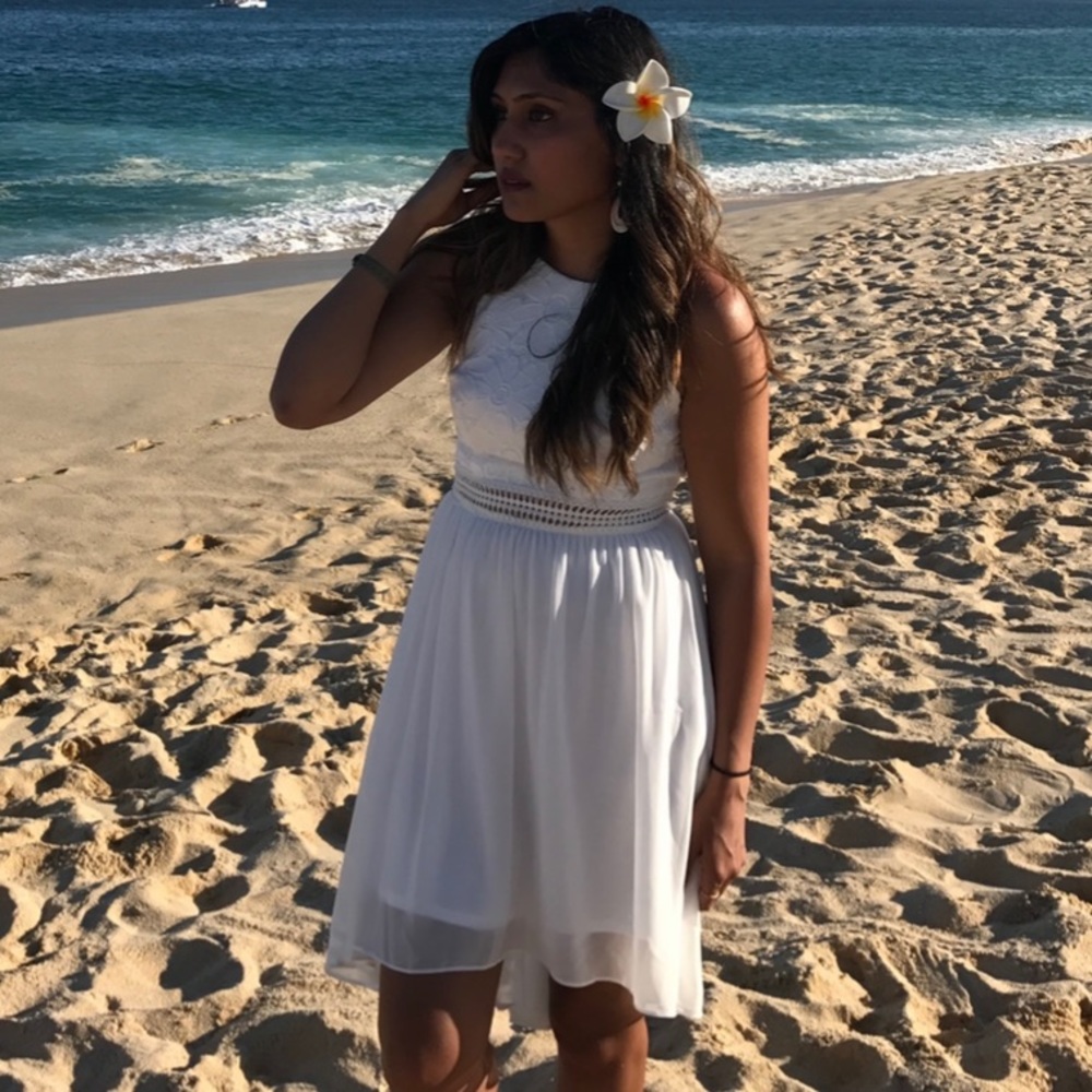 White dress!